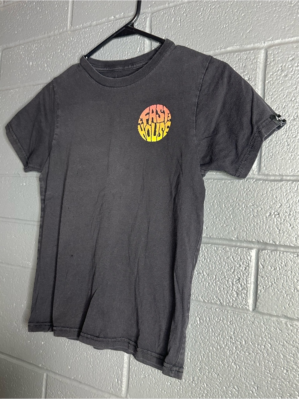 Fast House Brand - Black Kids Graphic Tee with Sunset Logo - YL - Picture 3 of 8
